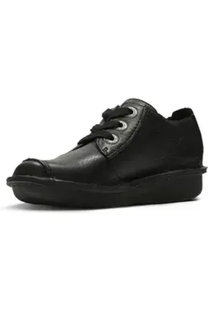 Clarks Funny Dream Schnürschuh Freizeitschuh, Halbschuh, Komfortschuh mit Ziernaht schwarz 42 EU