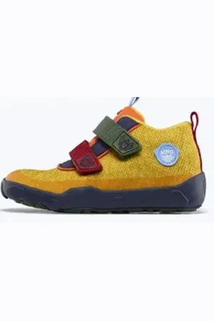 Affenzahn Knit Happy Paradies Vogel Schnürschuh gelb|grün|rot 24 EU