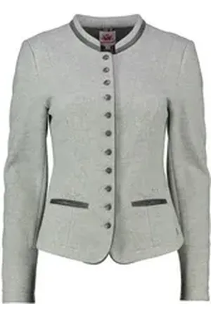 SPIETH & WENSKY Trachtenstrickjacke grau 40