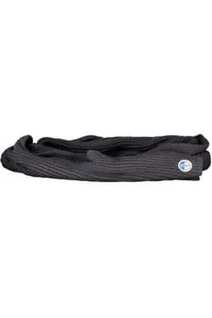 North Sails Modeschal, Herren Schal Schwarz 30x190 cm mit Applikation & Logo-Detail