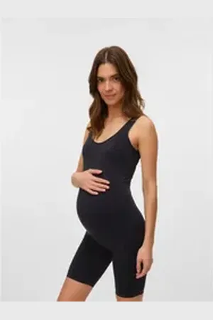 Mama;licious Mamalicious Playsuit MLHEAL SL SEAMLESS PLAYSUIT NOOS schwarz L (XL)