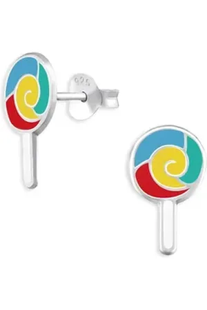 Monkimau Ohrring-Set Lollipop Kinder Ohrringe aus 925 Silber, Hypoallergen