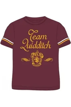 Harry Potter T-Shirt T-Shirt "Team Quidditch", Größen 134-164, Gryffindor rot 140