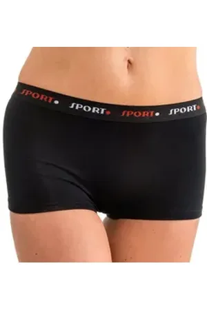 Hermko Funktionsunterhose 65700 2er Damen atlethic Panty als Funktionswäsche schwarz 36/38 (S)