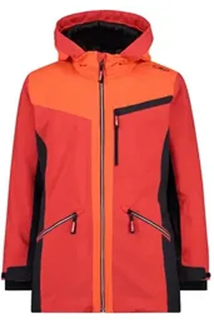 CMP Skijacke Mädchen Skijacke Kid G Long Jacket Fix Hood 34W4855 rot 164
