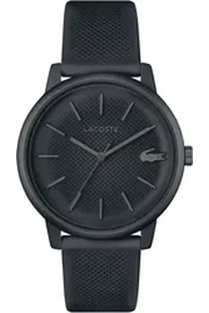 Lacoste Quarzuhr .12.12 MOVE 2011242, Armbanduhr, Herrenuhr, Mineralglas, Silikonarmband grau