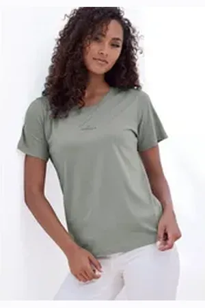 &Copenhagen T-Shirt mit dezentem Logoprint vorn aus softer Jersey-Qualität mit Bio-Baumwolle blau XS (34)