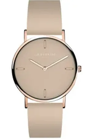 liebeskind Quarzuhr Echtleder beige