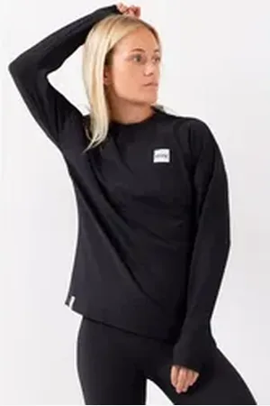 Eivy Langarmshirt (1-tlg) mit integrierten Daumenschlaufen schwarz M
