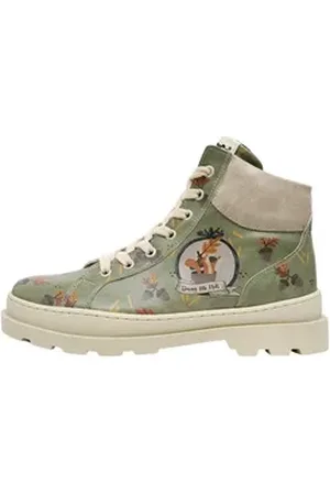 Dogo Damen Adriana Farbig Vegan Damen Boots / Female Winterboots Vegan grün 39 EU