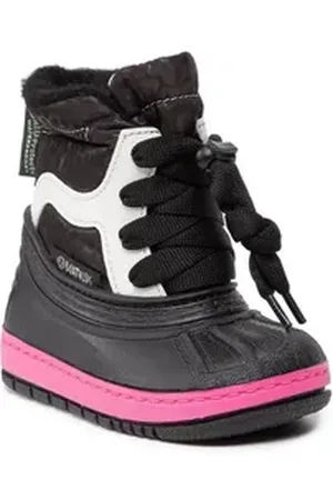 Boatilus Schneeschuhe Skaty Lace NS07 VAR. 05ZU Black Fuxia Schnürschuh schwarz 26-27 EU
