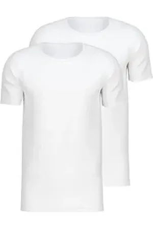 Calida T-Shirt Natural Benefit (2er Pack) mit Rundhals-Ausschnitt und perfekte Passform weiß L (52/54)
