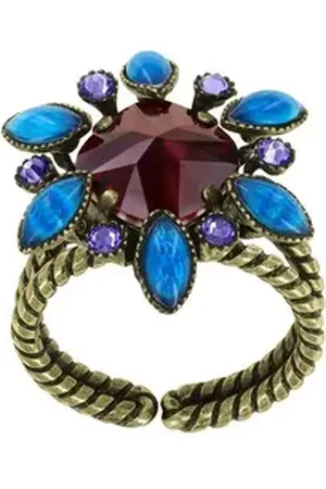 Konplott Fingerring Ring Alien Anemone multi antik Messing