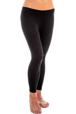 Hermko Leggings 1720 Damen Legging aus 100% Bio-Baumwolle schwarz 48/50 (XL)