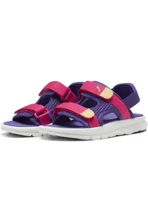 PUMA Evolve Sandalen Kinder Sandale lila|orange 32 EU