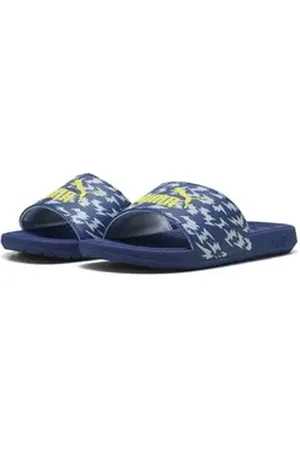 PUMA Cool Cat 2.0 Poised 2 Race Slides Kinder Sandale blau 28 EU