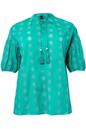 Yoek Tunika Damen Tunika mit Kurzarm blau 54/56