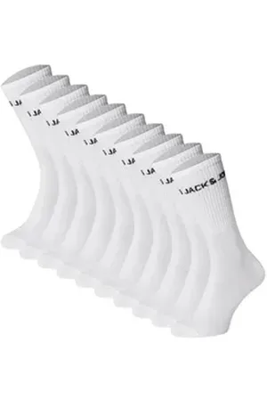 JACK & JONES Freizeitsocken Unisex Socken 10er Pack Baumwolle (Packung, 10er Pack) weiß 38-43