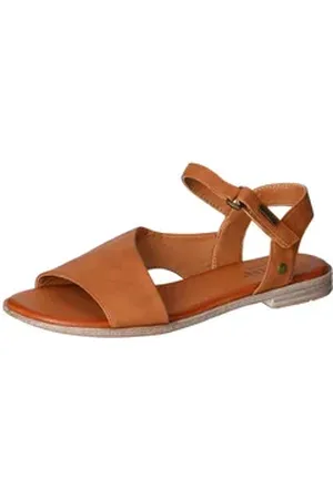 Mustang Shoes Sandale, Sommerschuh, Sandalette, Riemchensandale in asymmetrischer Form braun 44 EU