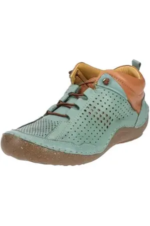 Cosmos Halbschuhe Leder Schnürschuh grün 38 EU