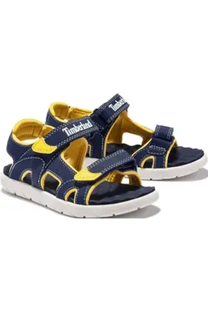 Timberland Perkins Row 2 STRAP SANDAL Sandale mit Klettverschluss blau|gelb 34 EU