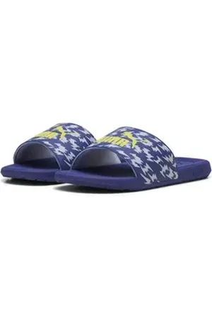 PUMA Cool Cat Poised 2 Race Slides Jugendliche Sandale blau 35,5 EU