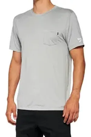 100% T-Shirt Mission Athletic T-Shirt - Heather Grey (1-tlg) grau XL