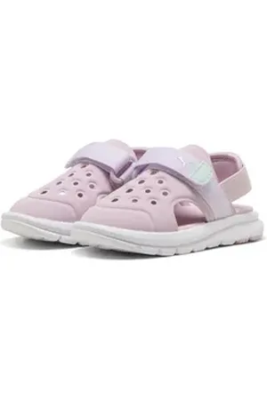 PUMA Evolve Sandalen Kinder Sandale lila|rosa 27 EU