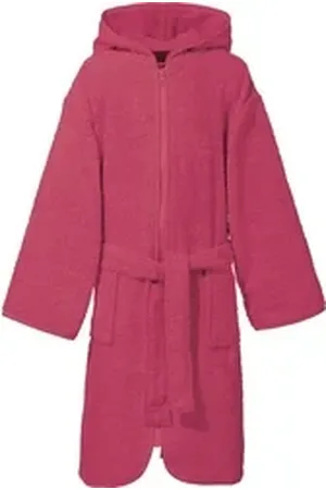 Erwin Müller Kinderbademantel Kinder-Kapuzenbademantel, Rückenlänge: 72 cm, Frottier, mit Kapuze, V03, Walk-Frottier Uni rosa Rückenlänge: 72 cm | 110/116