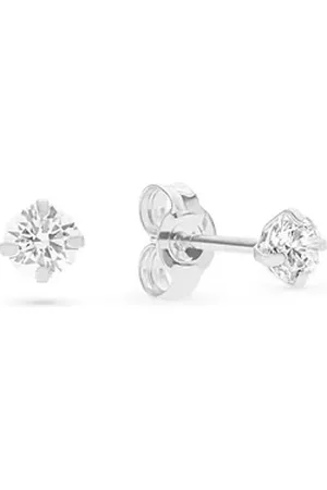 FAVS Paar Ohrstecker Damen-Ohrstecker 375er Weißgold 2 Zirkonia