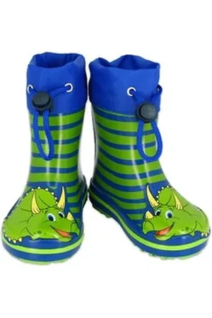 Beck Kleinkinder Gummistiefel Topsi Gummistiefel (wasserdicht, für trockene Füße bei Regen- und Matschwetter) herausnehmbare Innensohle, flexible Laufsohle, Naturkautschuk blau 25 EU
