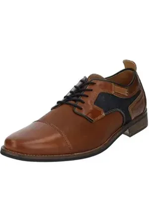 Bullboxer Businessschuhe Leder/Textil Schnürschuh braun 41 EU