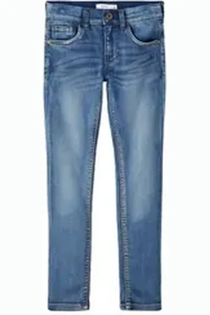 NAME IT Skinny-fit-Jeans Theo (1-tlg) blau 128