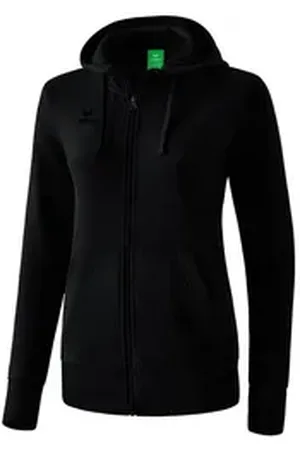Erima Trainingsjacke Basic Kapuzenjacke Damen Kapuzenjacken Damen Kapuze_Kordelzug schwarz 36