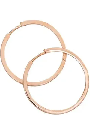 Jobo Paar Creolen, rund 925 Silber roségold vergoldet goldfarben