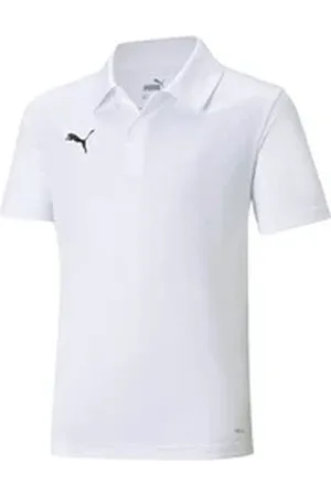 PUMA Poloshirt teamLIGA Sideline Polo Kids Polos Kinder Polyester schwarz|weiß 164