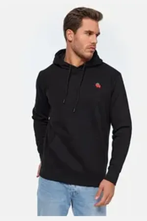 Mikon Kapuzensweatshirt im zeitlosen Design schwarz XXL