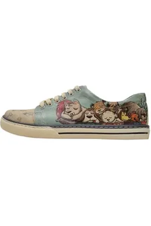 Dogo Damen Sneaker A Pair Of Doves Vegan Damen Sneaker / Female Sneaker Vegan blau 38 EU