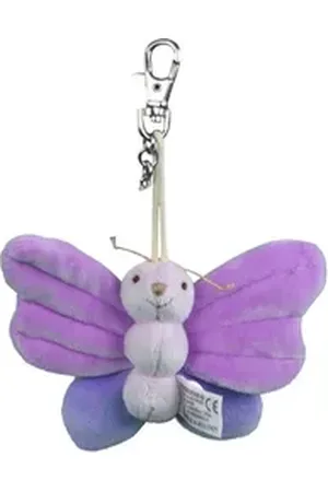 Bukowski Kuscheltier Schlüsselanhänger Schmetterling lila 10 cm