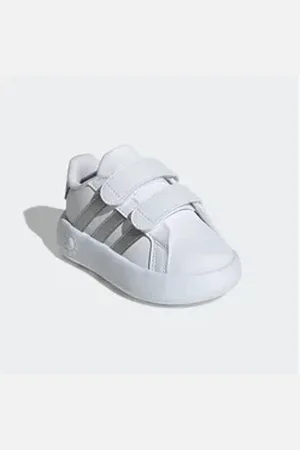 adidas Sportswear GRAND COURT 2.0 KIDS Klettschuh Design auf den Spuren des Superstar, für Kinder weiß 27 EU