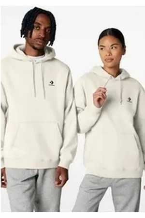 Converse Kapuzensweatshirt EMBROIDERED STAR CHEVRON BRUSHED BACK FLEECE HOODIE (1-tlg) Unisex beige S