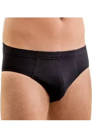 Hermko Slip 3300 Herren Slip aus 100% Bio-Baumwolle, Sportslip ohne Eingriff schwarz D 10 = EU 4XL