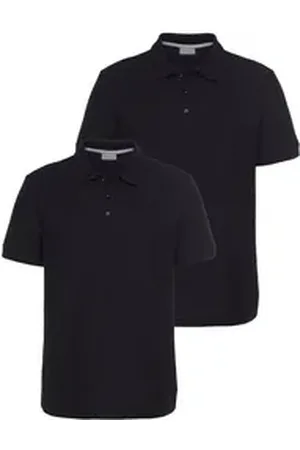 EASTWIND Poloshirt (2er-Pack) Kurzarm, für vielseitige Outfits, aus 100% Baumwolle schwarz L (52/54)