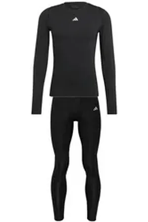 adidas Performance Unterziehshirt Herren Funktionsunterwäsche Set Techfit schwarz XL
