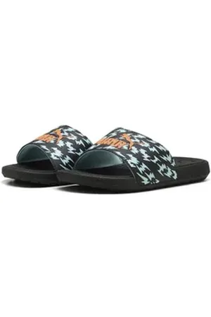 PUMA Cool Cat 2.0 Poised 2 Race Slides Kinder Sandale orange|schwarz 29 EU