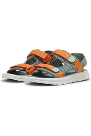 PUMA Evolve Badeschuhe Jugendliche Sandale grün|orange 38 EU