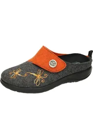 Fly flot Hausschuhe Pantoffel aus starpazierfähigem PET orange 35 EU