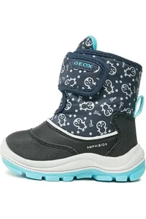 Geox Schneeschuhe B Flanfil Girl B Abx B263WG 0BCMN CF4N4 M Navy/Turquoise Schnürschuh blau 20 EU