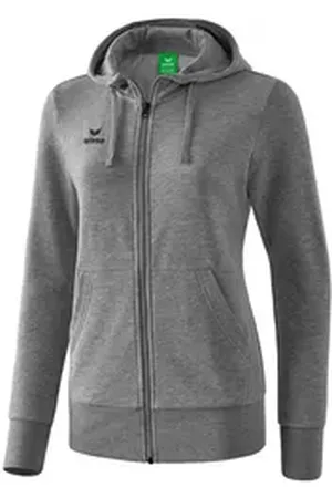 Erima Trainingsjacke Basic Kapuzenjacke Damen Kapuzenjacken Damen Kapuze_Kordelzug grau 42