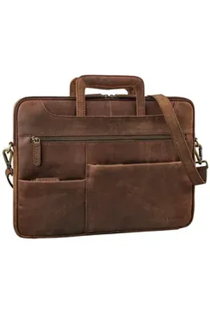 STILORD Laptoptasche "Farleigh" 15.6 Zoll Laptoptasche Leder braun